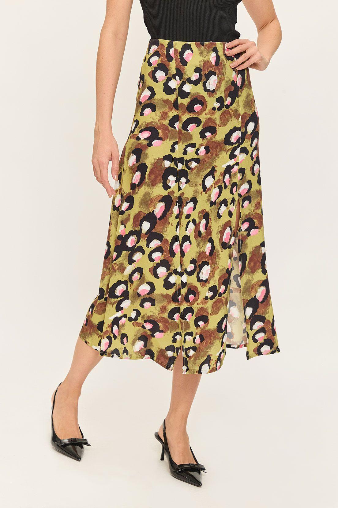 Falda Larga Fantasia Verde Ash 12404224001107-1