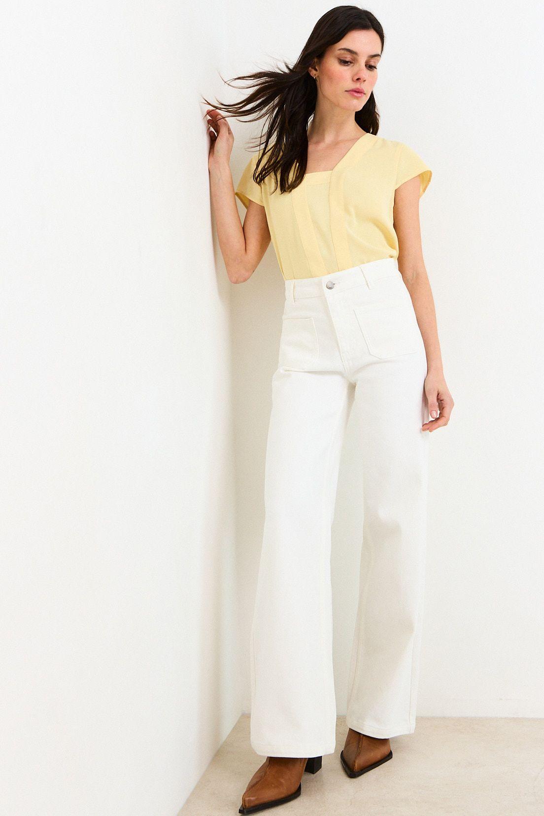 Blusas Manga Corta Amarillo Ash 14007226057108-4