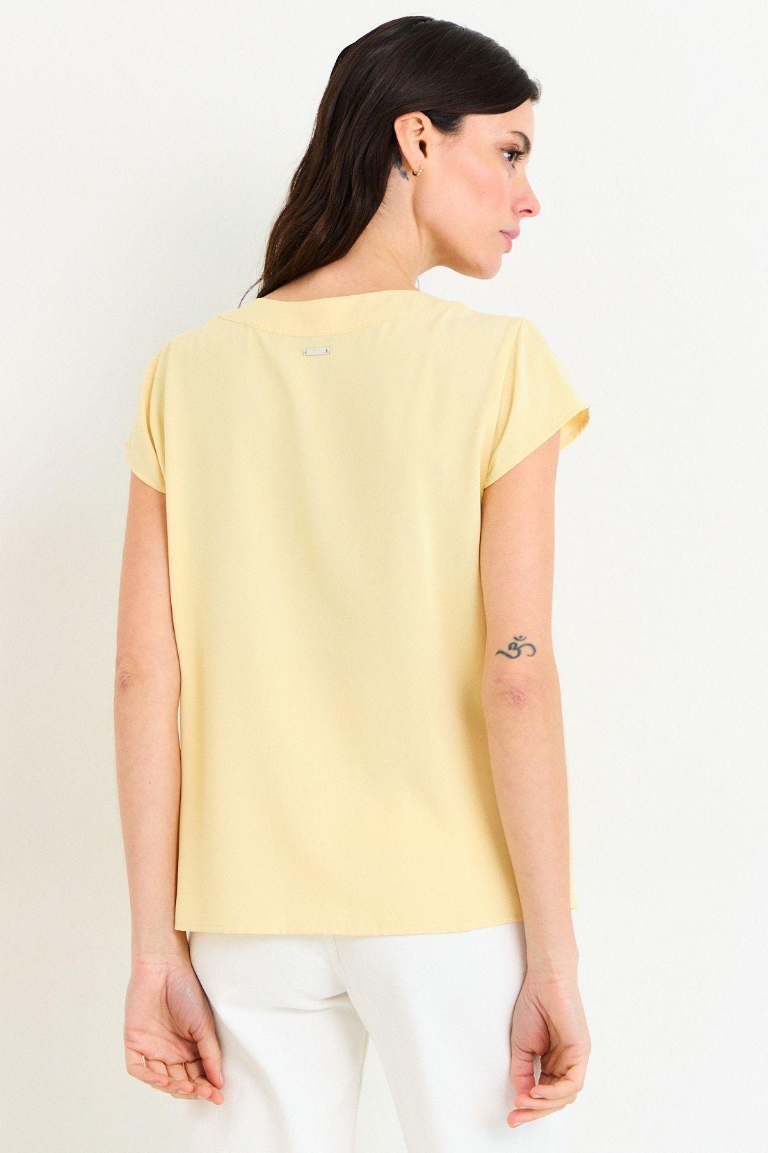 Blusas Manga Corta Amarillo Ash 14007226057108-2