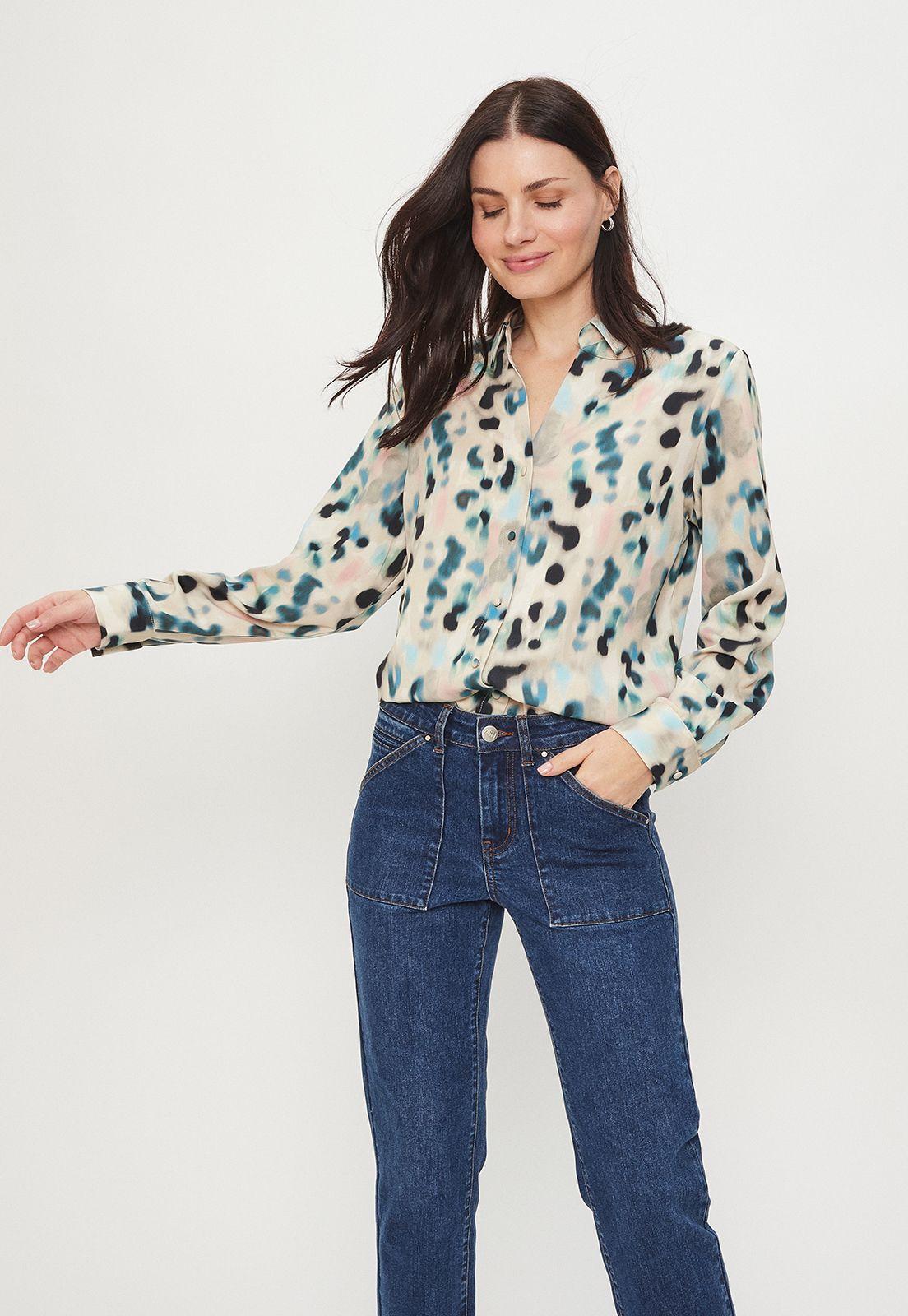 Blusa Camisera Estampado Blanco Ash 14107224052105-0