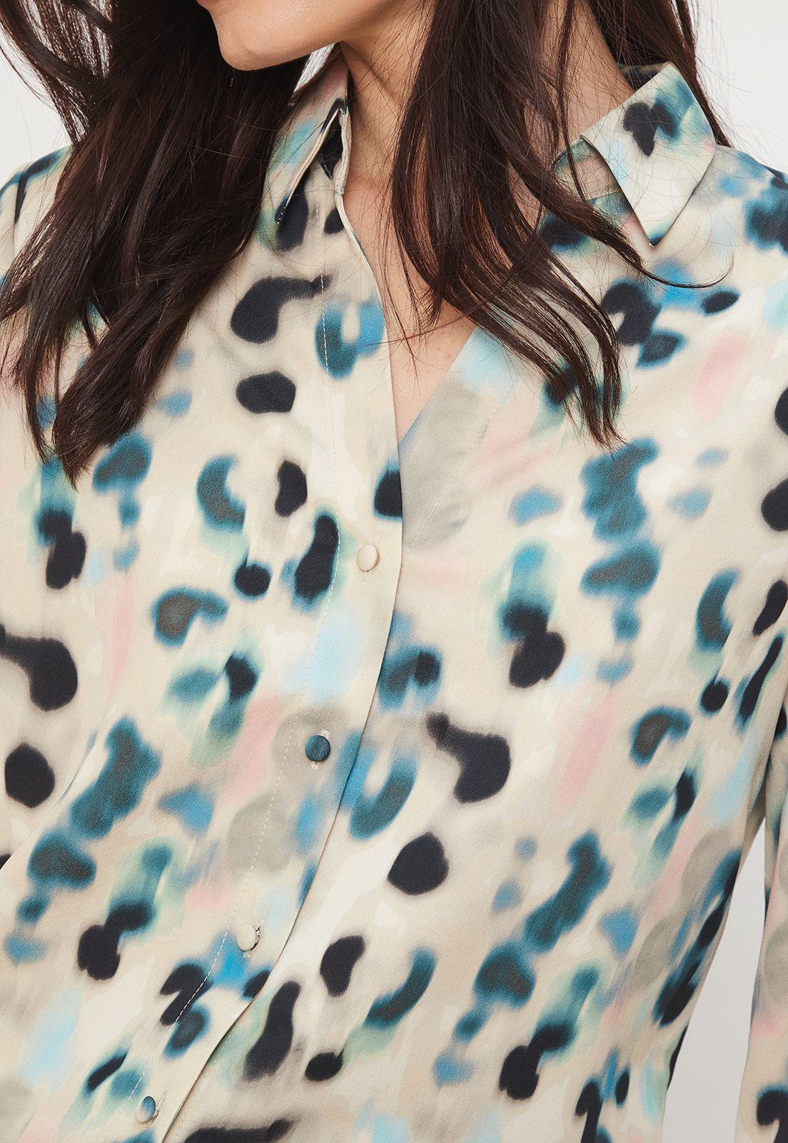 Blusa Camisera Estampado Blanco Ash 14107224052105-1