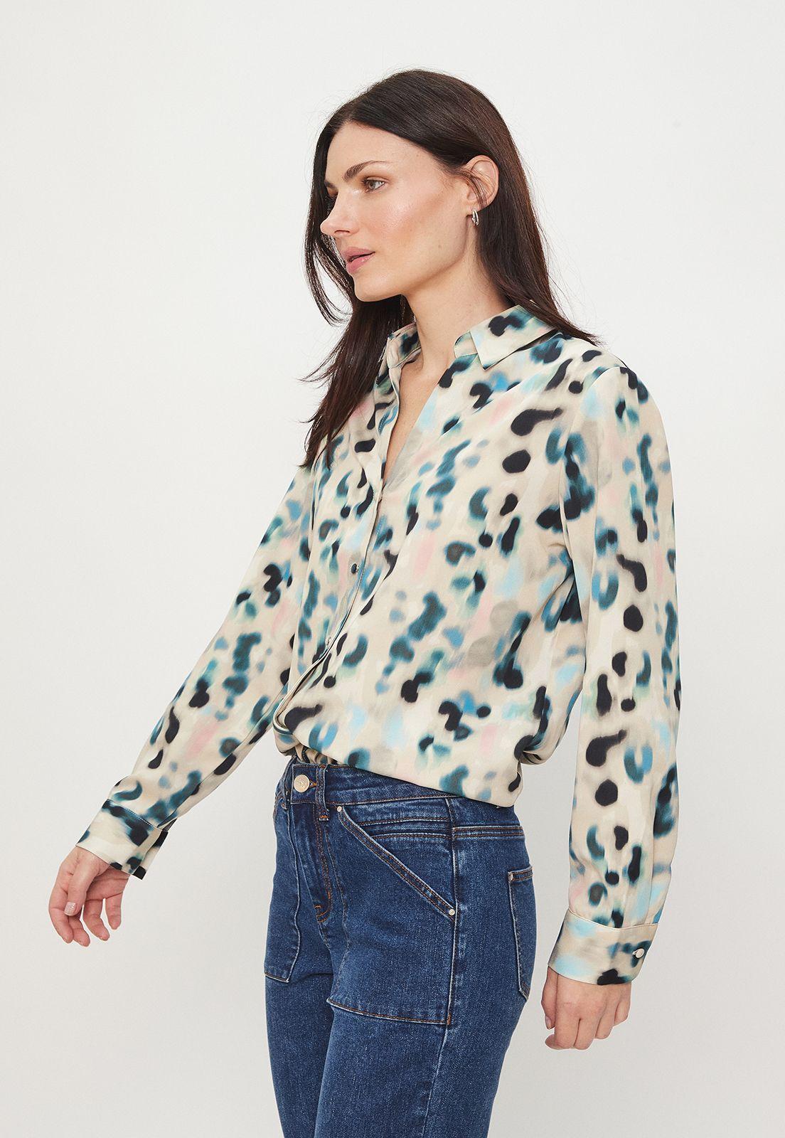 Blusa Camisera Estampado Blanco Ash 14107224052105-3