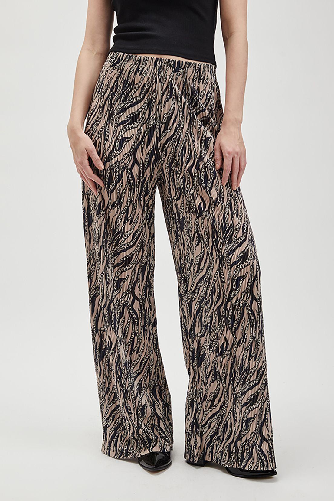 Pantalon Plisado Estampado Beige Ash 11607224001106-1