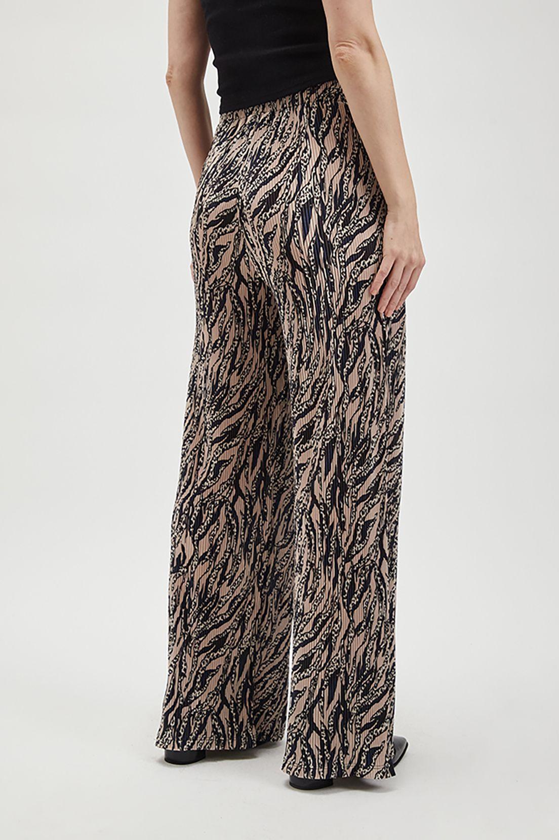 Pantalon Plisado Estampado Beige Ash 11607224001106-4