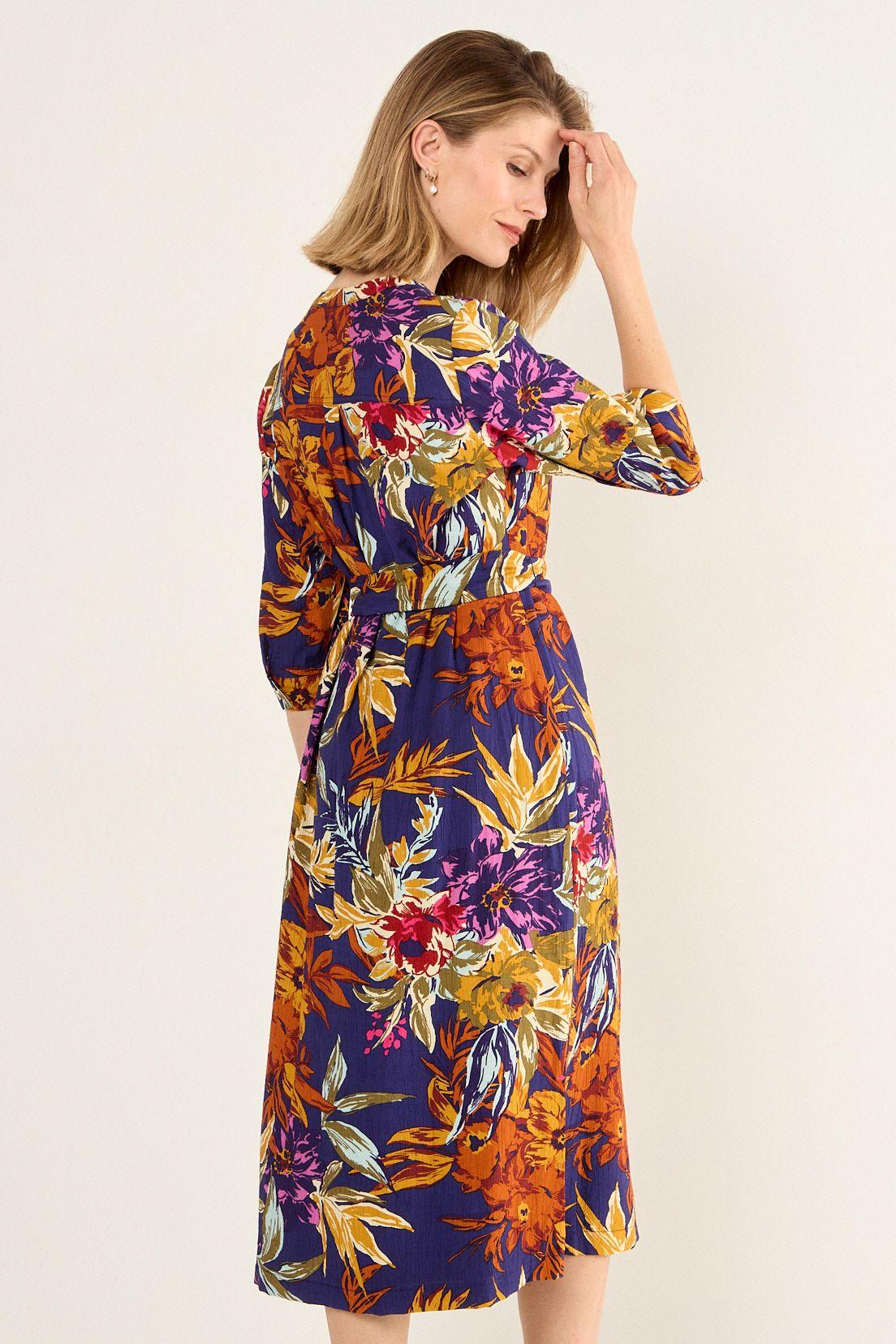 Vestido Estampado Azul Ma Griffe 13102126050104-3