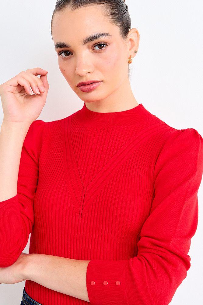 Sweater Liso Rojo iO 18120126005103-0