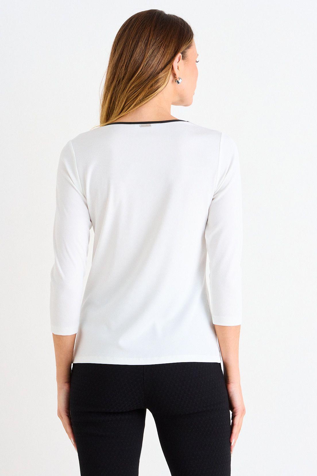 Polera Rib Manga 3/4 Crudo Ash 14207126050105-2