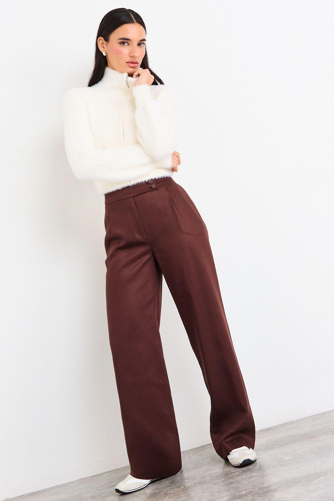 Pantalon Liso Café iO 11020226001109-0