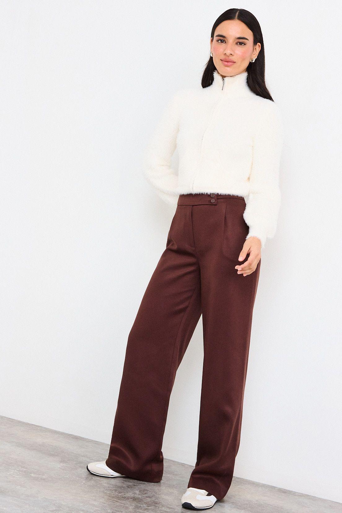 Pantalon Liso Café iO 11020226001109-4