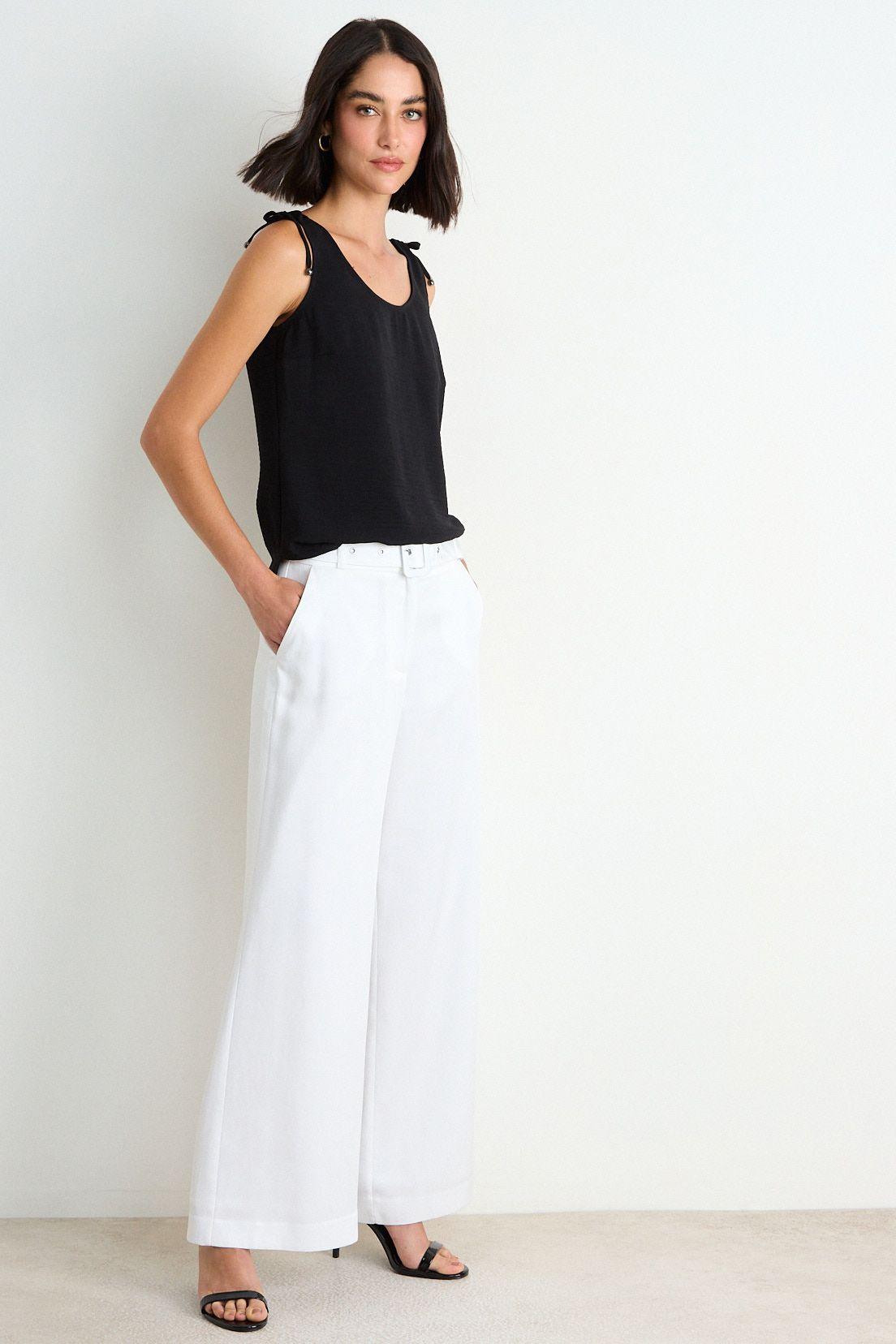 Blusa Lisa Sin Mangas Negro Ash 14007126051102-3