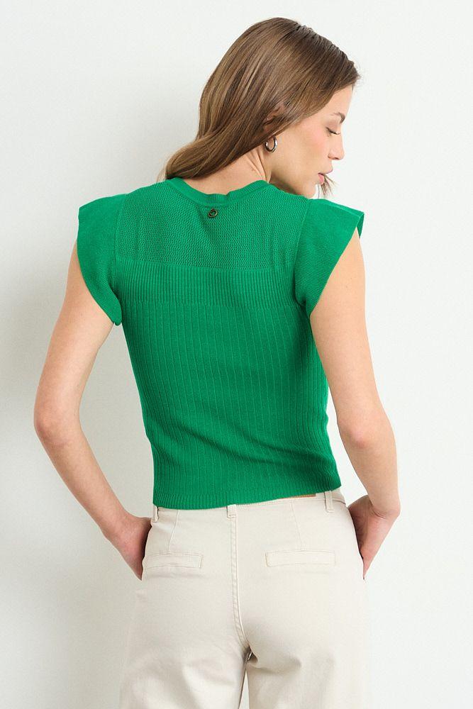 Polera Tejida Verde Oliva iO 18104225020107-2