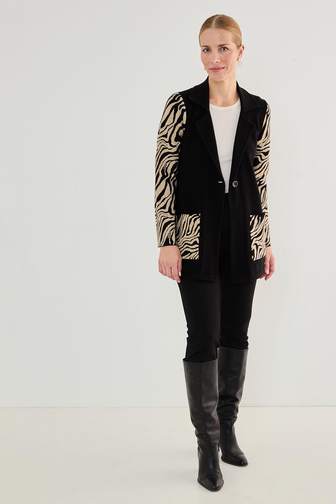 Tejido Tipo Chaqueton Negro 18602125002102-0