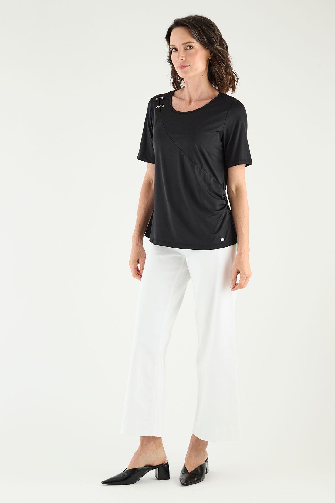 Polera Manga Corta Negro Ma Griffe 14202125002102-2