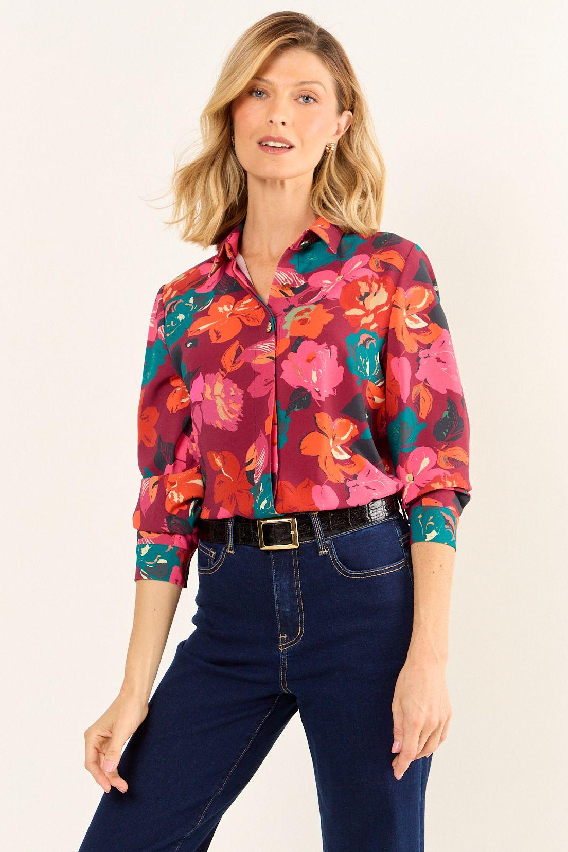 Blusa Fantasia Rojo Ma Griffe 14102126060103-0