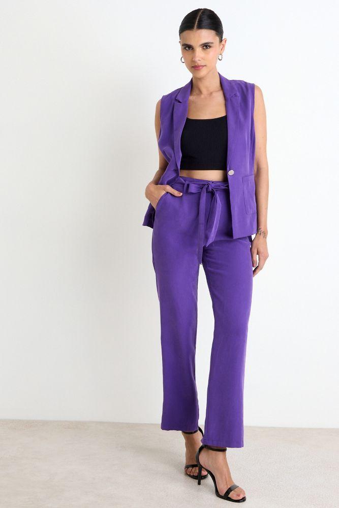 Pantalon Recto Con Lazo Morado Ash 11007225013121-0