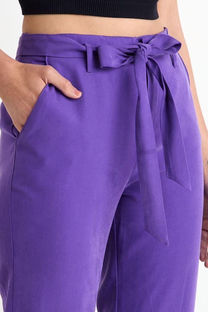 Pantalon Recto Con Lazo Morado Ash 11007225013121-2