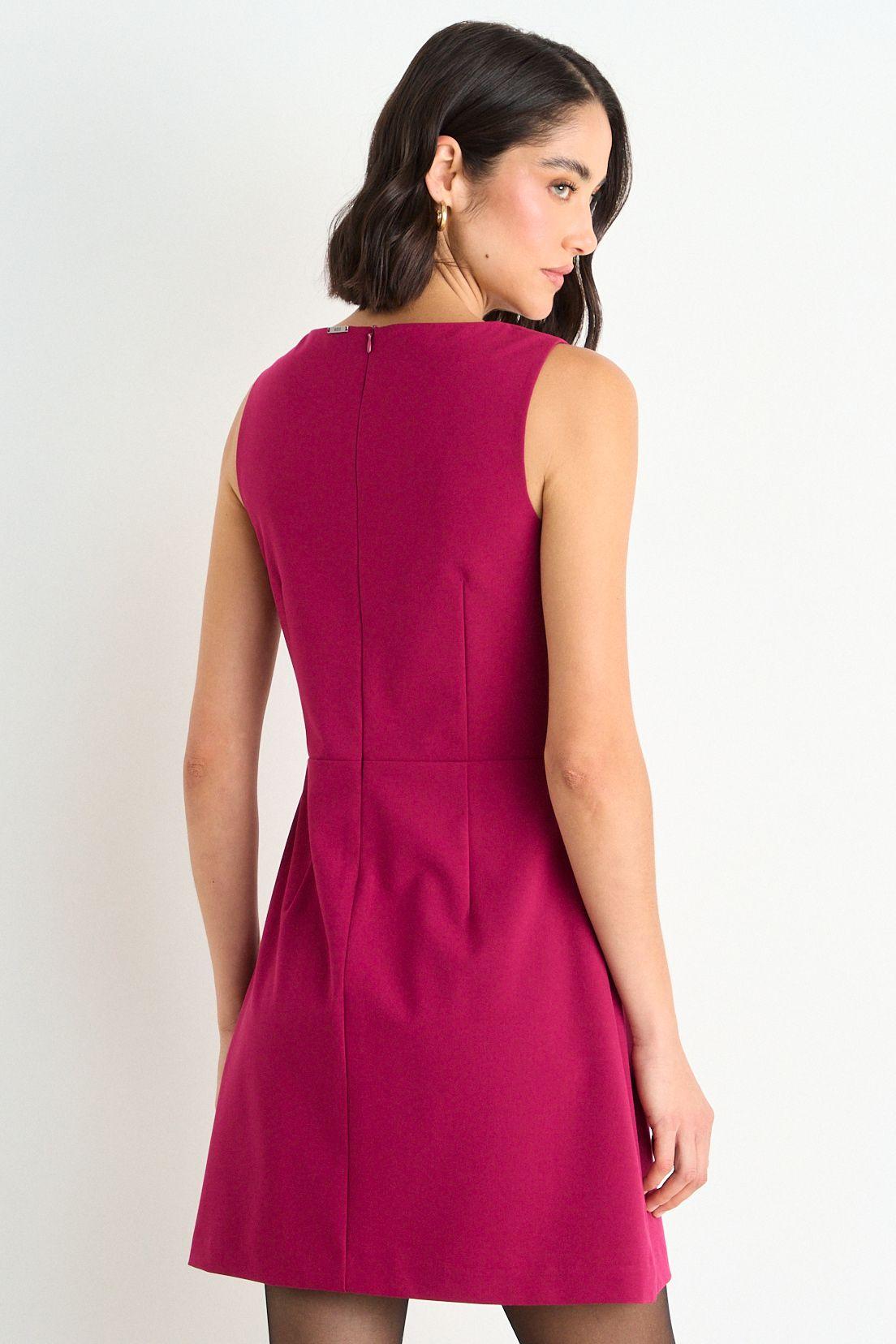 Vestido Corto Liso Burdeo Ash 13007126003121-2