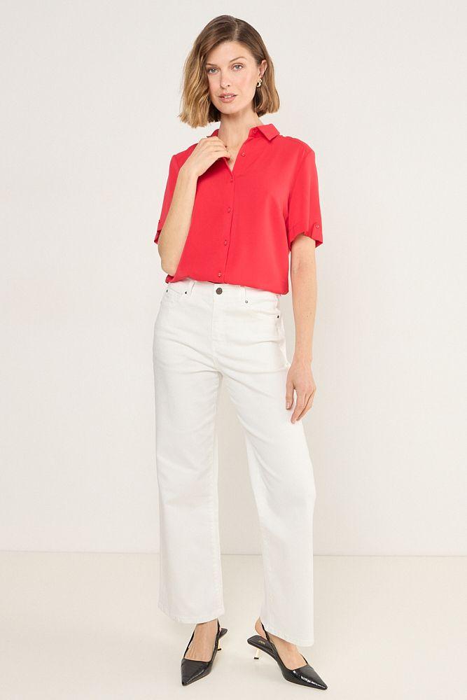 Blusa Camisera Lisa Rojo Ma Griffe 14002225063103-3