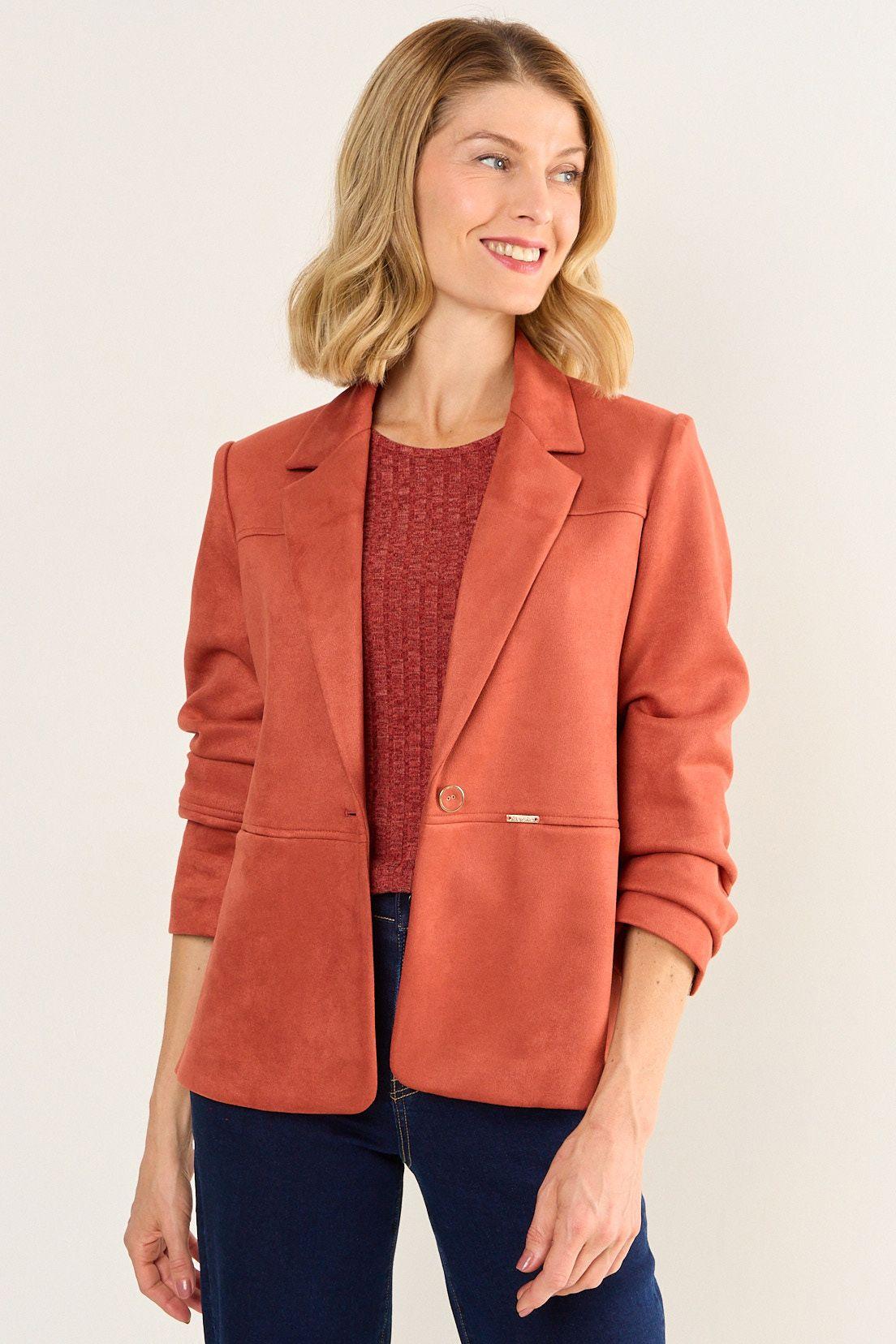 Blazer Antelina Terracota Ma Griffe 16002126052214-0