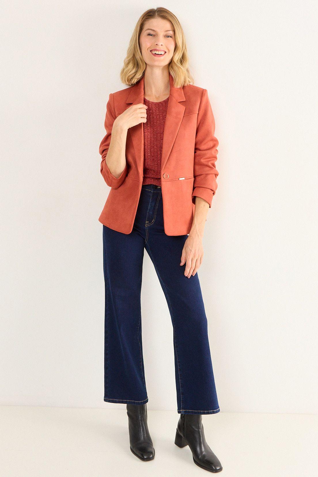 Blazer Antelina Terracota Ma Griffe 16002126052214-3