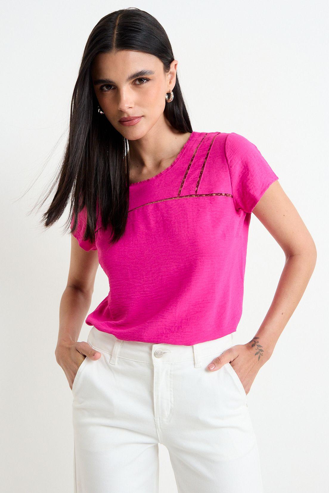 Blusa Lisa Fucsia Ash 14004225073116-0