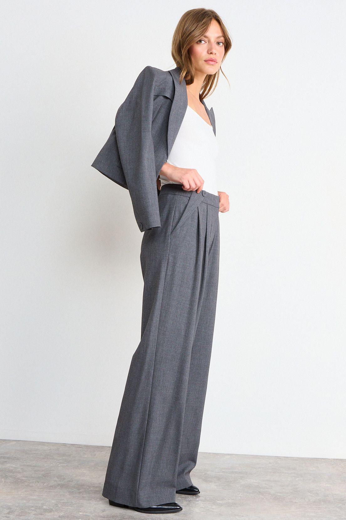 Pantalon Liso Gris iO 11020126007113-4