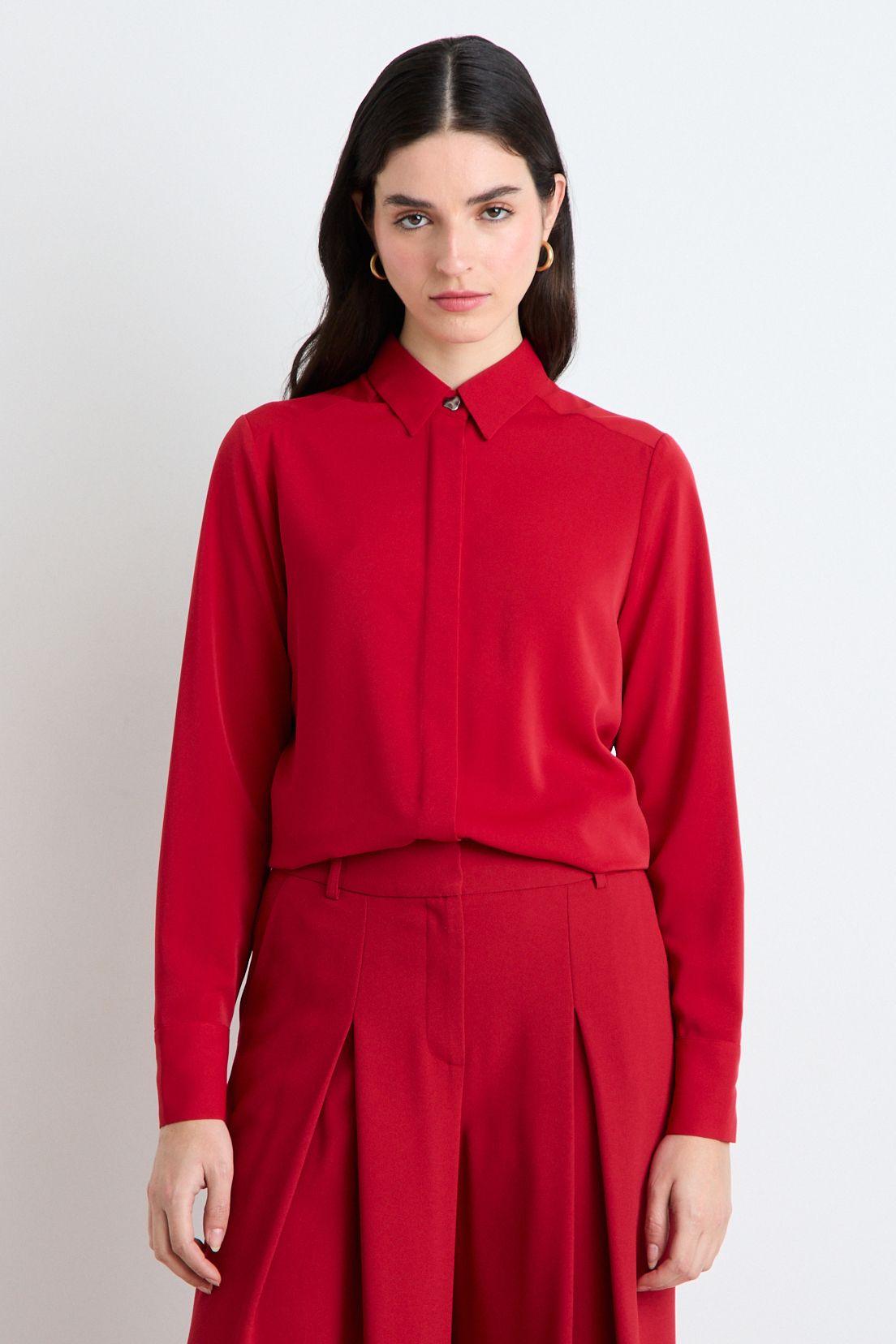 Blusas Manga Larga Rojo Ash 14007225090103-0