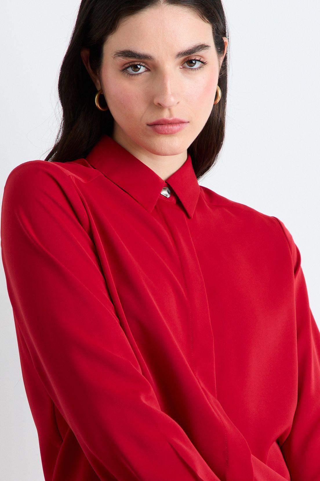 Blusas Manga Larga Rojo Ash 14007225090103-1