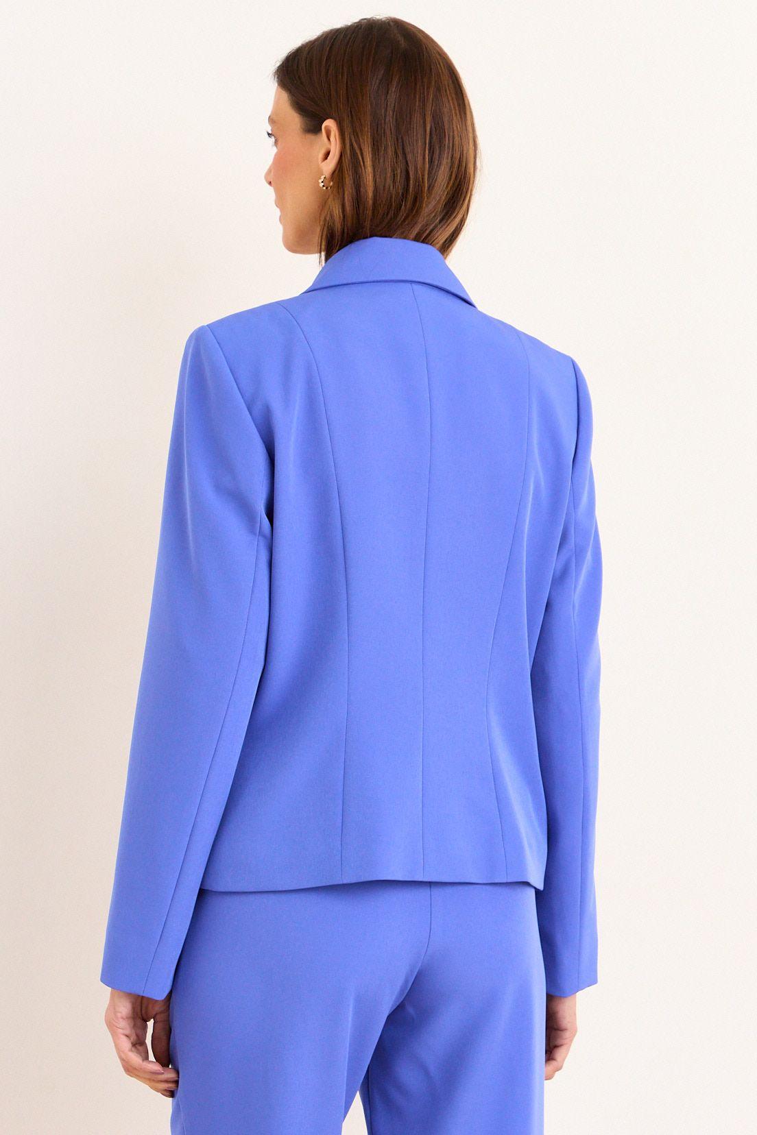 Blazer Con Corte En La Cintura Azul Ma Griffe 16002226001134-3