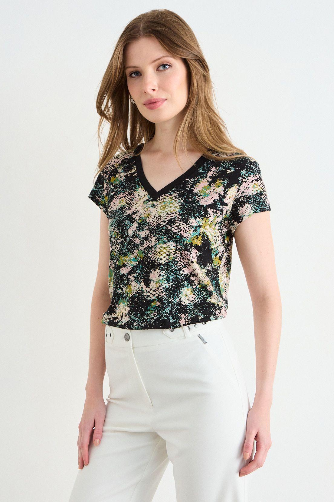 Polera Full Print Verde Oliva Ash 14307126051107-0