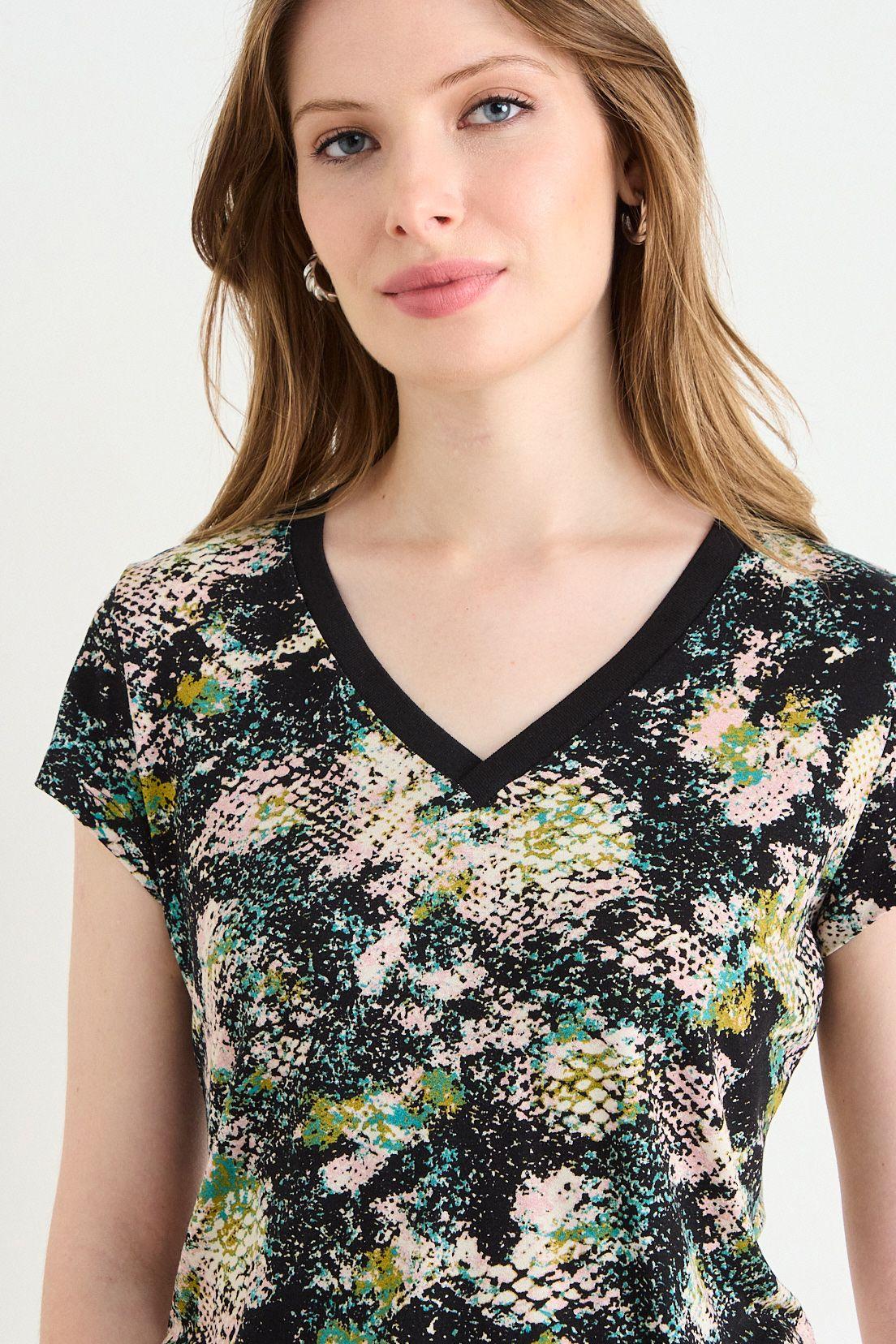 Polera Full Print Negro Ash 14307126051107-0
