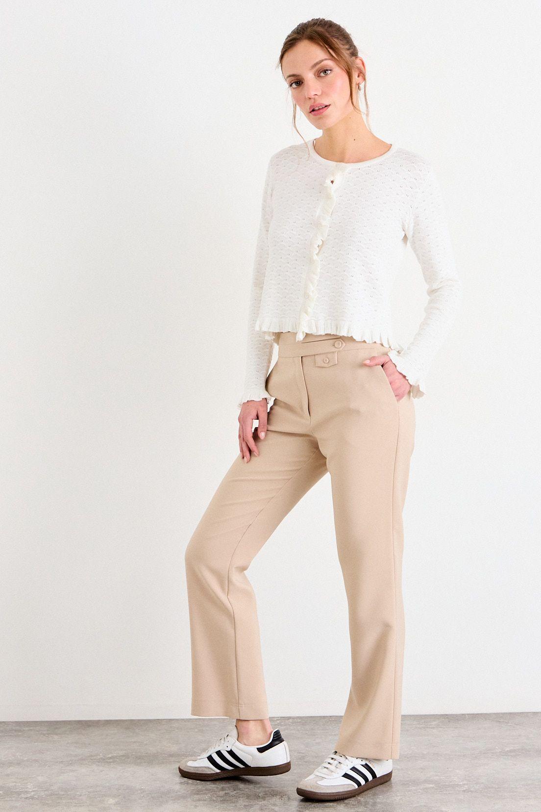 Pantalon Liso Beige iO 11020226100106-4
