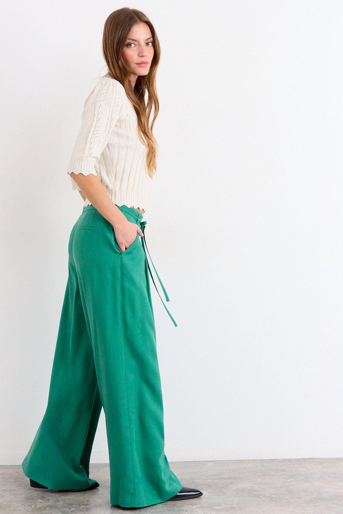 Pantalon Liso Verde iO 11020226055217-4