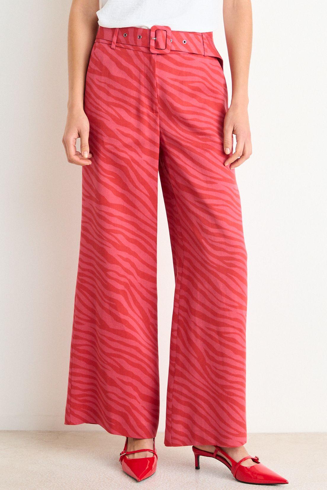 Pantalon Palazzo Fantasia Rojo Ash 11107126051103-1