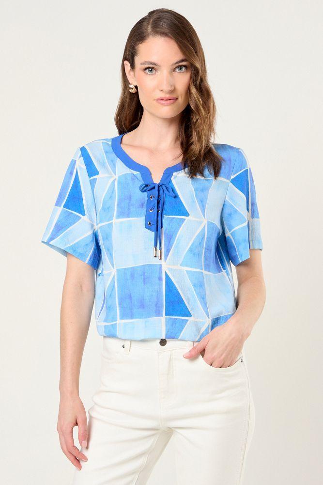 Blusa Estampada Celeste Ma Griffe 14102225062110-0