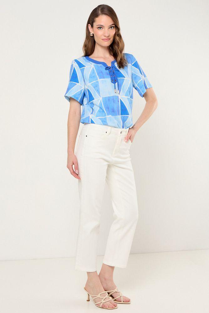 Blusa Estampada Celeste Ma Griffe 14102225062110-4