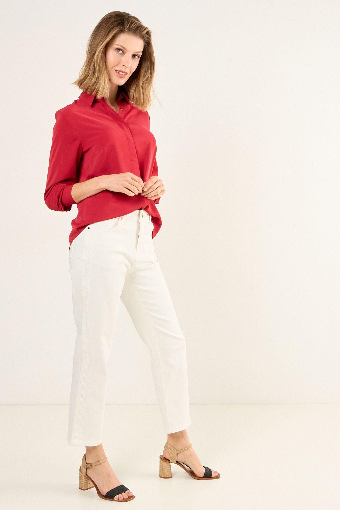 Blusa Lisa Rojo Ma Griffe 14002126200103-4