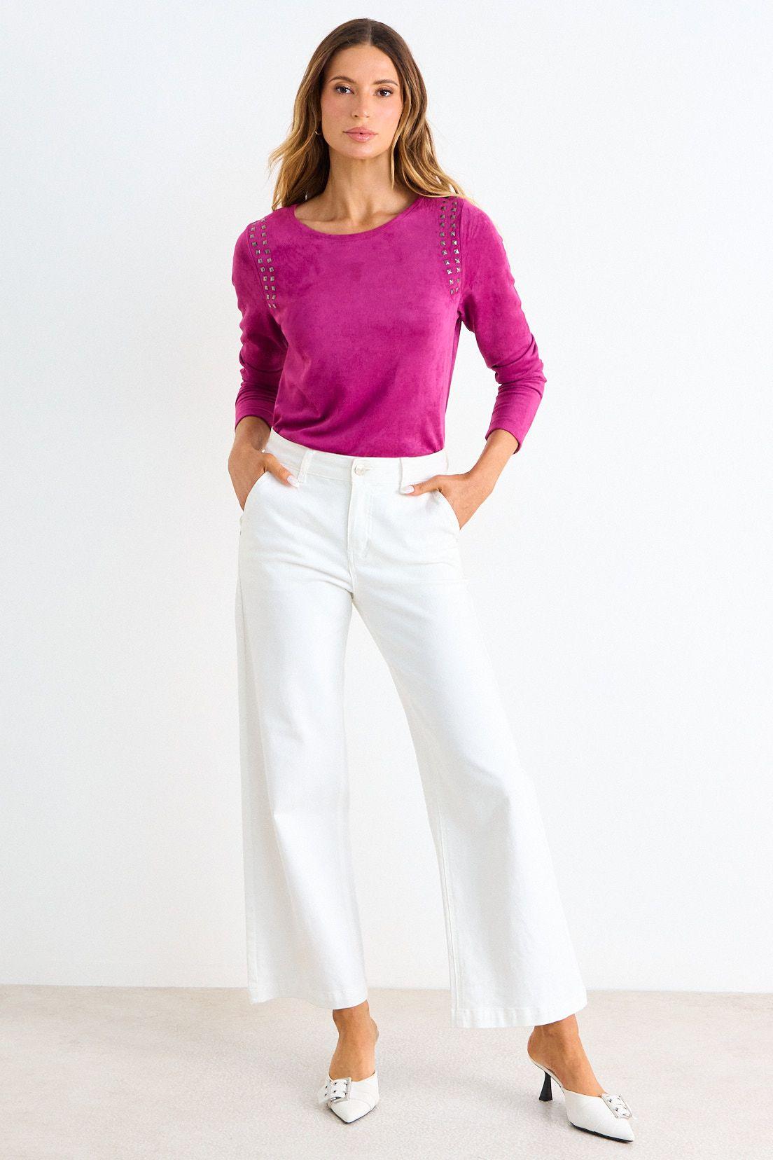 Polera Suede Manga Larga Morado Ash 14207126051121-3