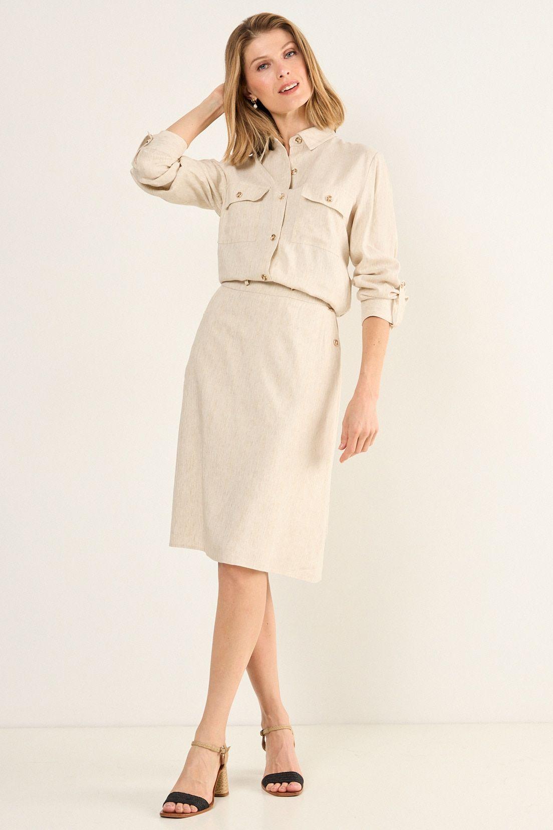 Falda Beige Ma Griffe 12002126002106-0