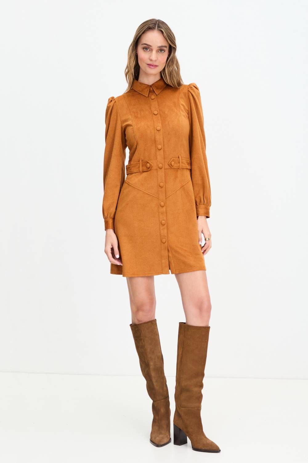 Vestido Liso Cafe 13020125004129-2