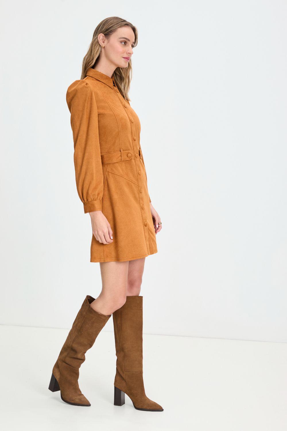Vestido Liso Cafe 13020125004129-4