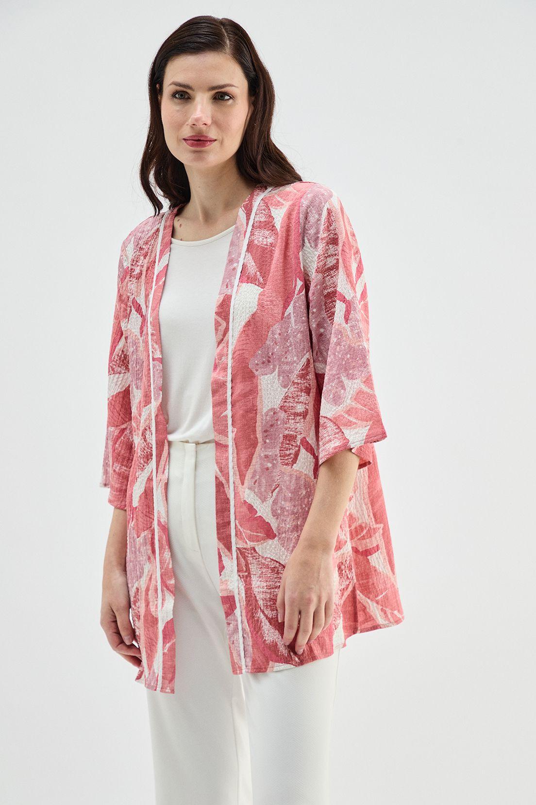 Tapado Tipo Kimono Estampado Crudo Ma Griffe 15502224054105-1
