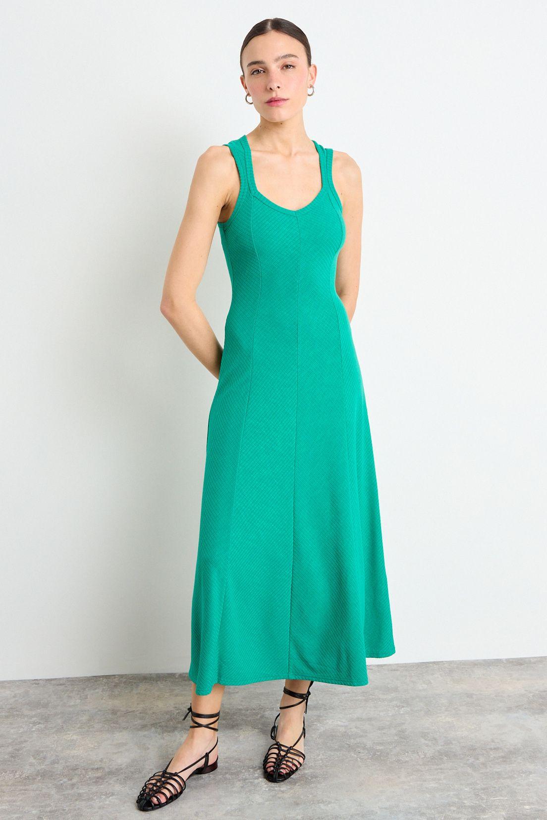 Vestido Largo Verde Oliva iO 13420225003107-4