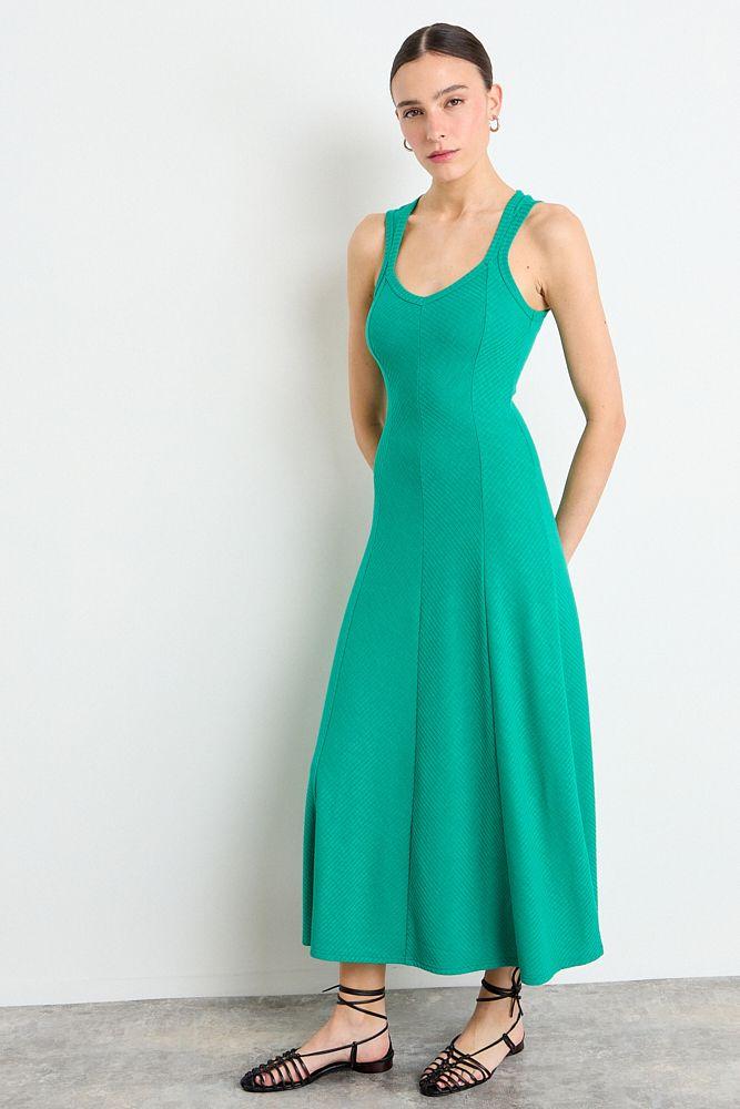 Vestido Largo Verde Oliva iO 13420225003107-0