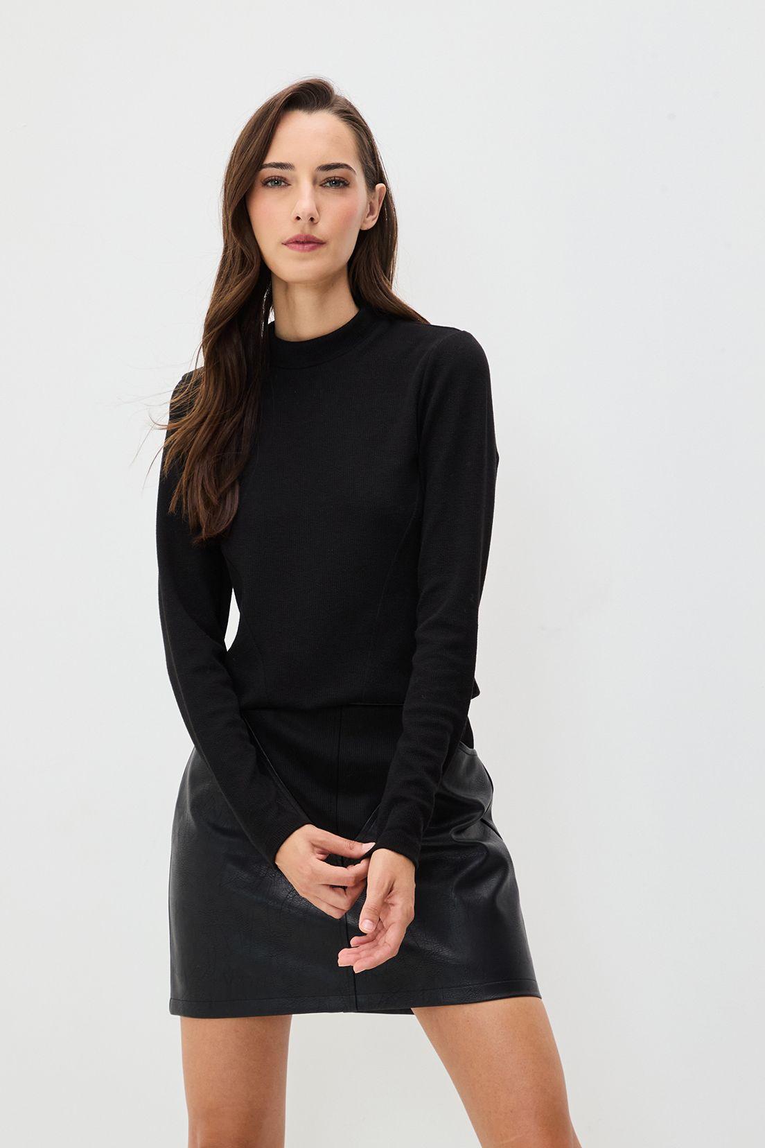 Polera Lisa Negro 14220125060102-0