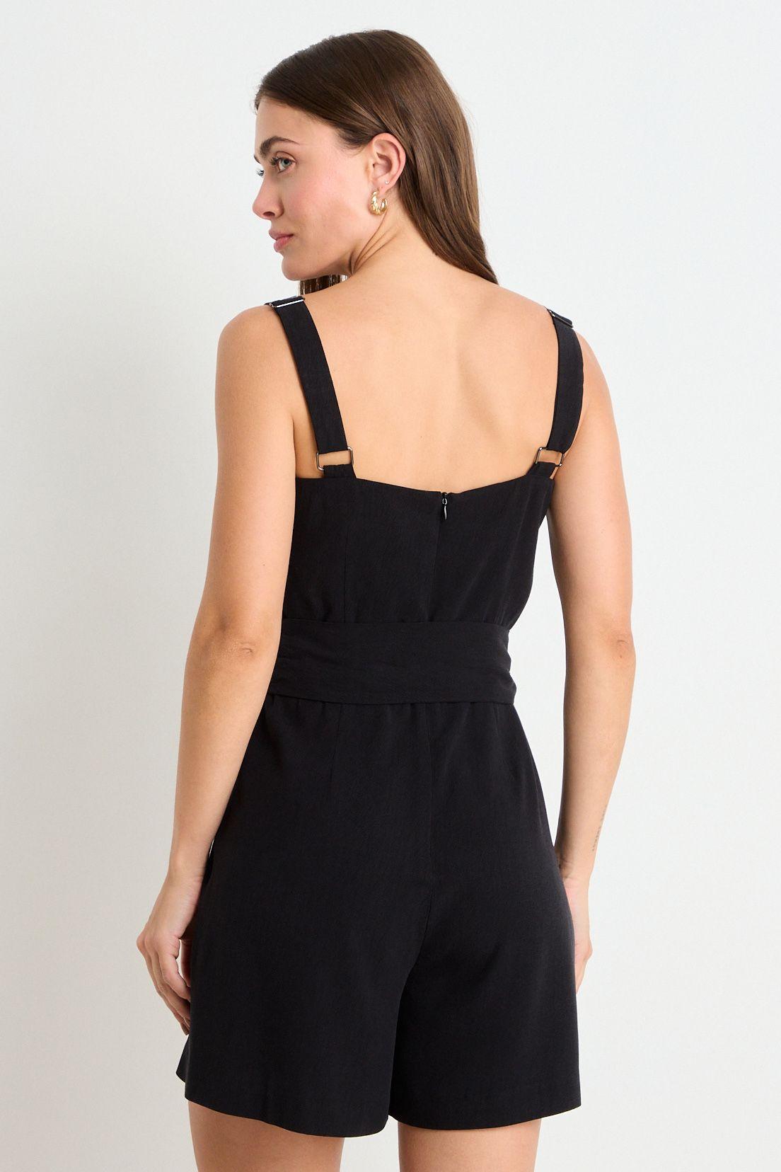 Enterito Semiformal Liso Negro Ash 13207225006102-2