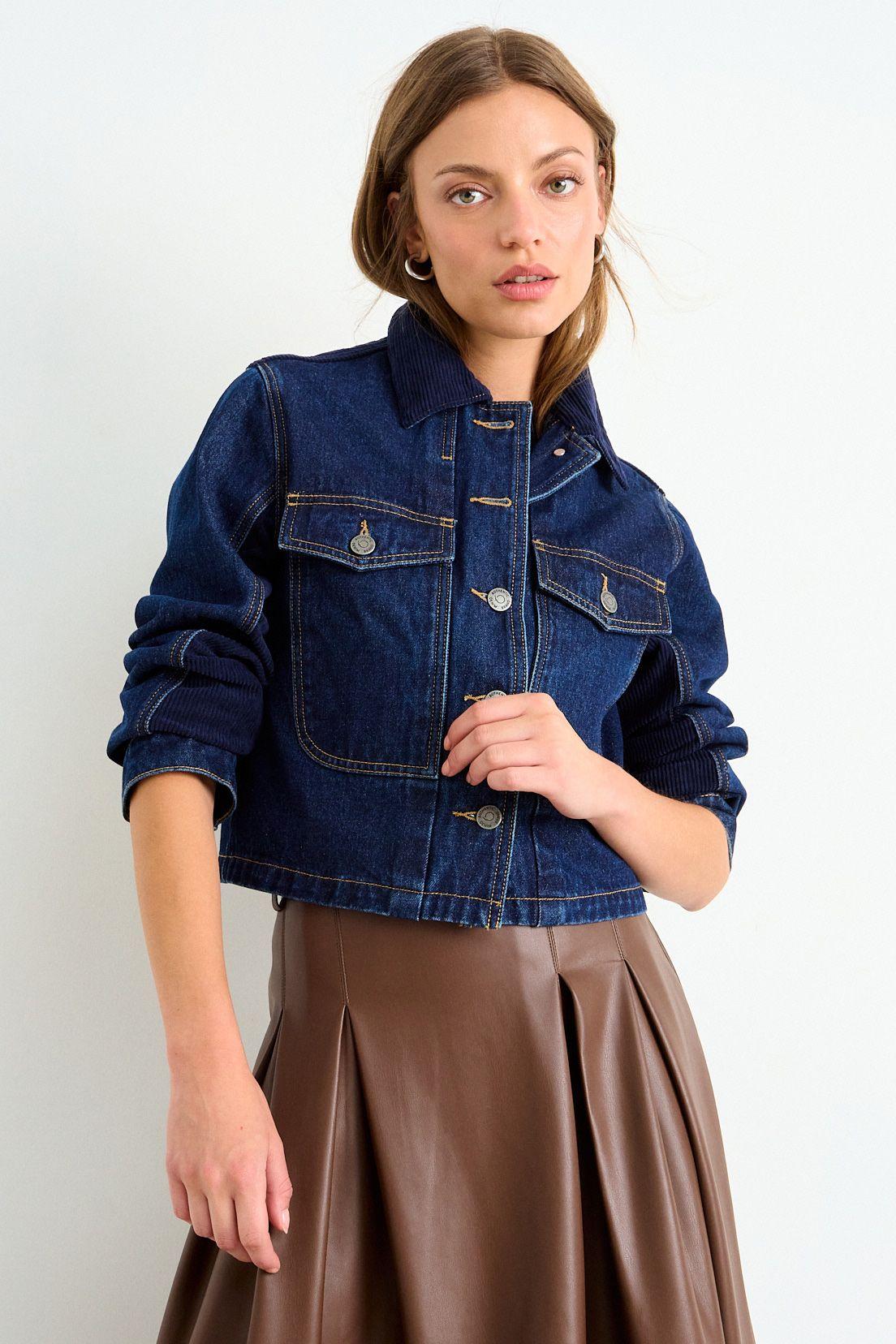 Chaqueta Denim Cotele Azul iO 17820126001104-0