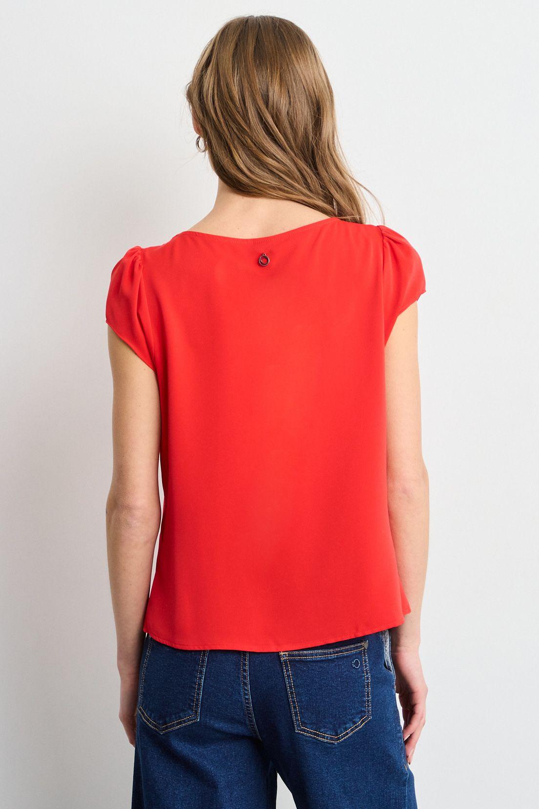 Blusas Manga Corta Rojo iO 14020225062103-2
