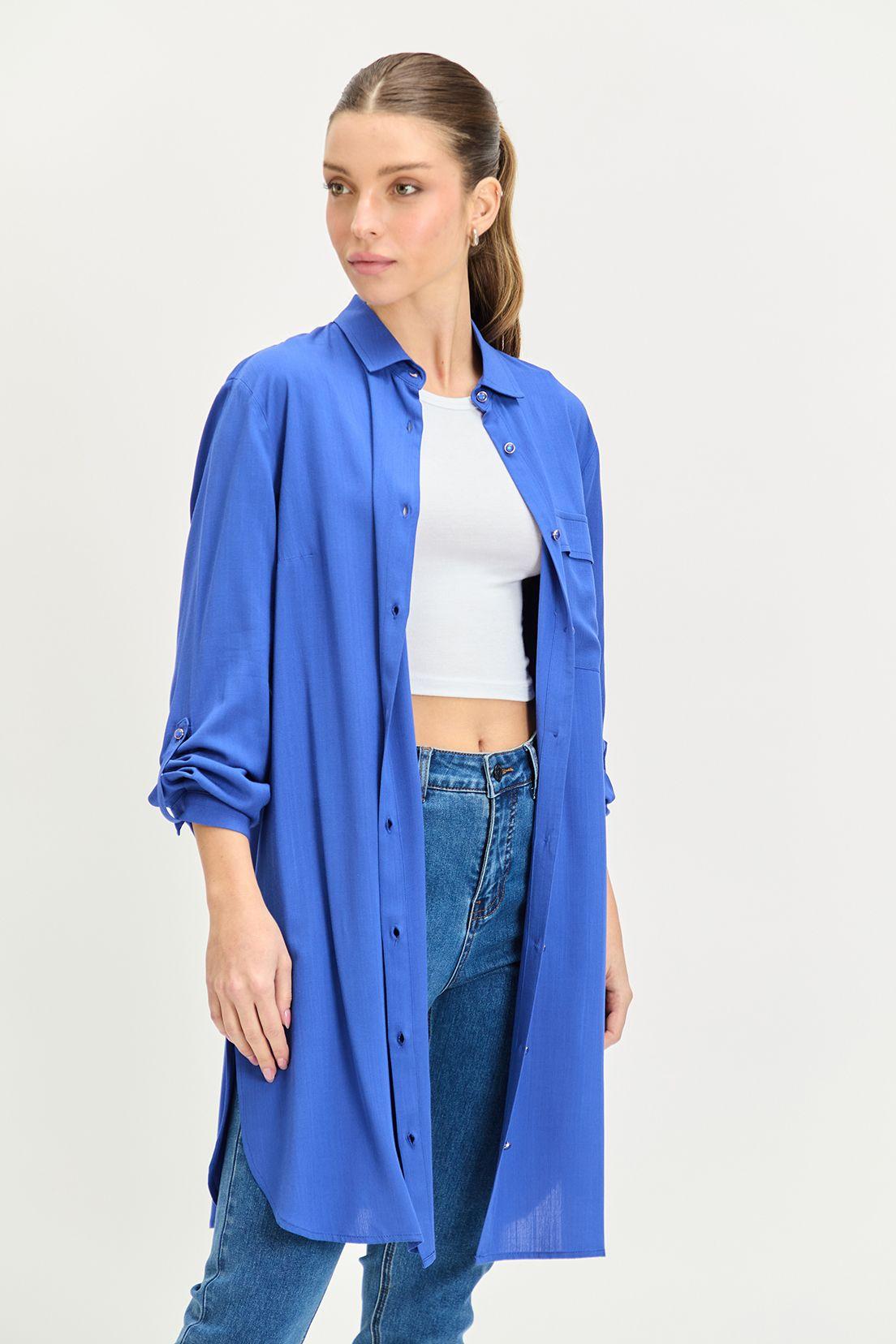 Blusa Lisa Azul iO 14004224002134-2