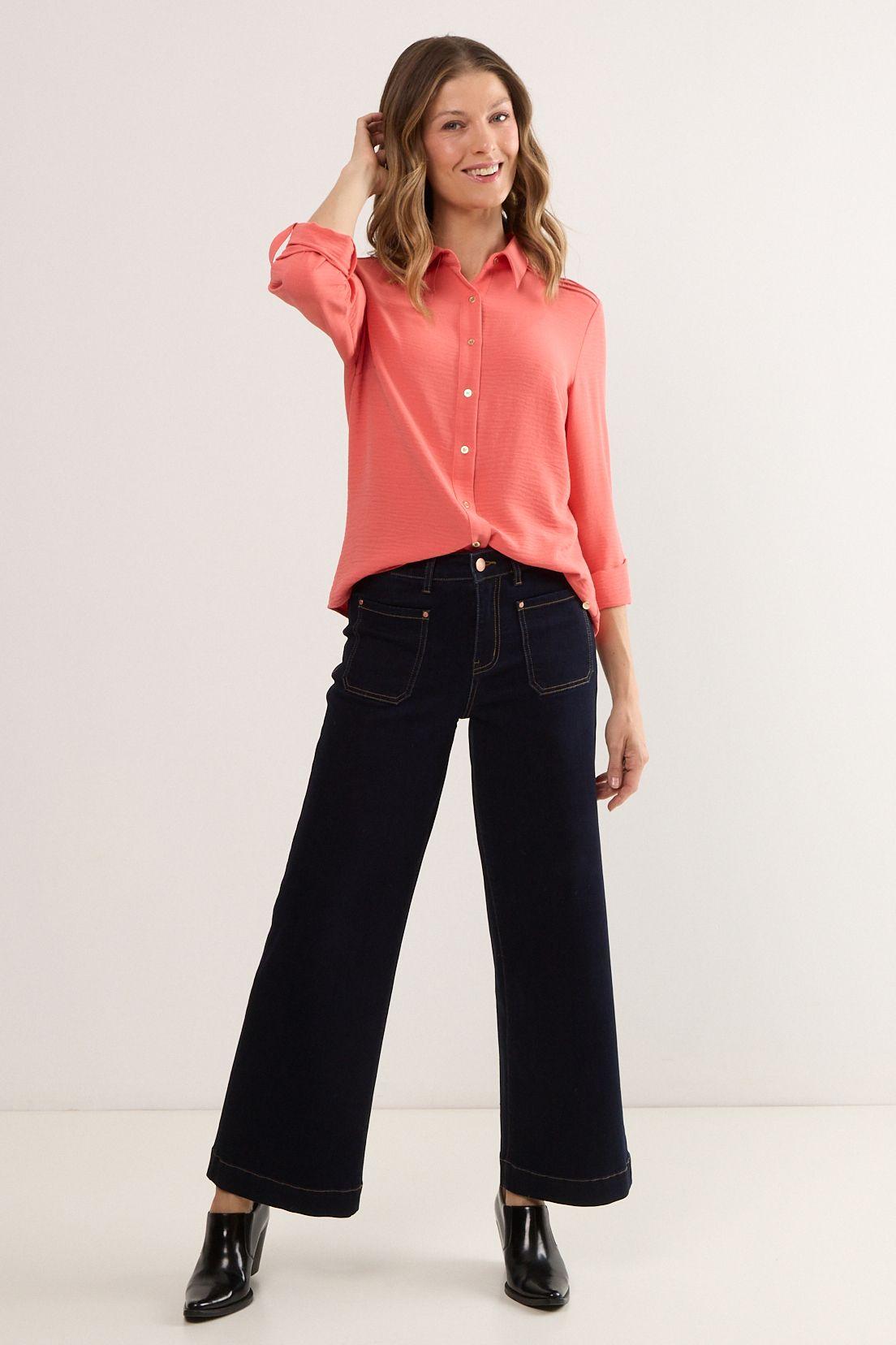 Blusas Manga Larga Coral Ma Griffe 14002225003133-3